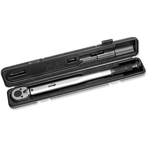 1/2-Inch Drive Click Torque Wrench with Plastic Storage Durable Ratchet Head New